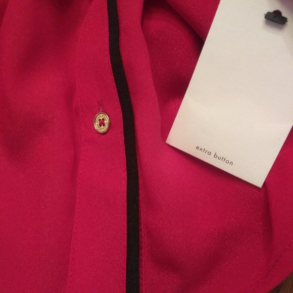 NWT ❤️ Calvin Klein Modern Essentials Blouse - Picture 4 of 6